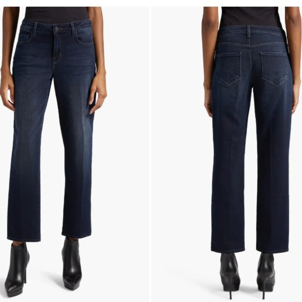 L'AGENCE Marjorie Mr. Slouch Slim Fit Straight Leg Jeans, Size 27, Maverick